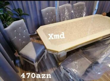 seyflerin acilmasi: Qonaq otağı üçün, Yeni, Açılmayan, Oval masa, 6 stul — 1