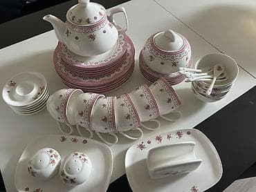 samovar cay: Çay dəsti, rəng - Ağ, Farfor, 6 nəfərlik — 2