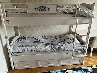 paneller: Oğlan və qız üçün, Çarpayı, Matras ilə, Siyirməli, Dəmir — 1