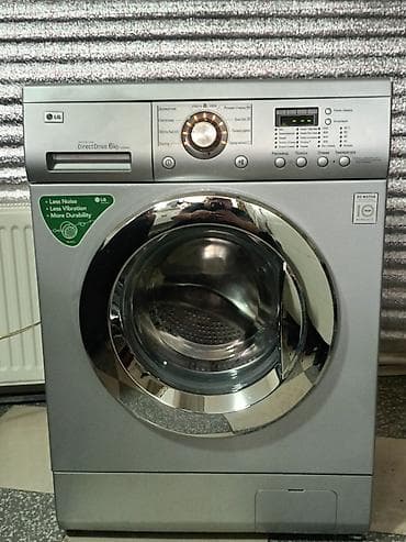 LG paltaryuyan maşın – ön yükləmə, gümüşü korpus - Direct Drive 6 kq — 3