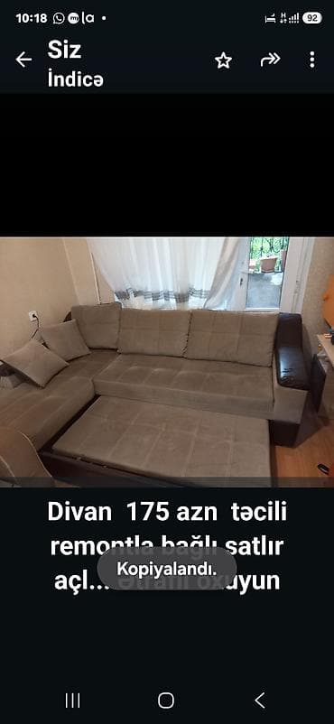 Divan 175 azn təcili remontla bağlı satlır açlır taxd olur baza lalafo.az -da Divan 175 azn təcili remontla bağlı satlır açlır taxd olur baza