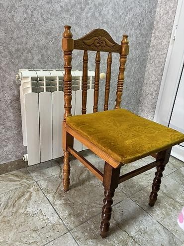 klassik: Mətbəx üçün, Qatlanmayan, rəng - Sarı Stul — 4