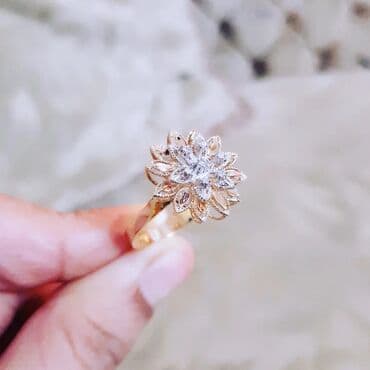 nişan üzükleri: Nişan, Üzük, Sarı qızıl, 585 Əyar, Brilyant — 3