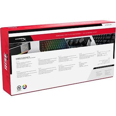 usb hub: HyperX mexaniki gaming klaviaturası – kompakt TKL dizayn, RGB — 8