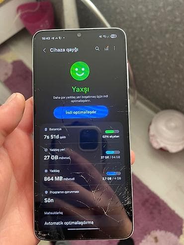 redmi note 9 s irsad: Samsung Galaxy A05s, 64 GB, rəng - Ağ, Qırıq — 2