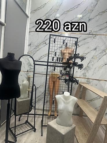 dəmir asılqan: Mağaza avadanlıqları dəsti - Qara metal təkərli asqı stendi — 1