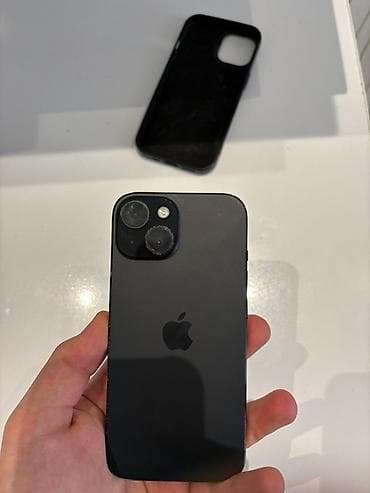 plazma 82: IPhone 15, 128 GB, Qara, Simsiz şarj, Face ID — 2