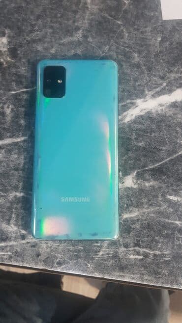 samsung a51: Samsung Galaxy A51, rəng - Mavi, Barmaq izi — 1
