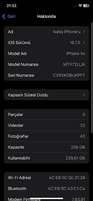 dubayski iphone 13: IPhone Xs, 256 GB, Space Gray, Barmaq izi, Simsiz şarj, Face ID — 3