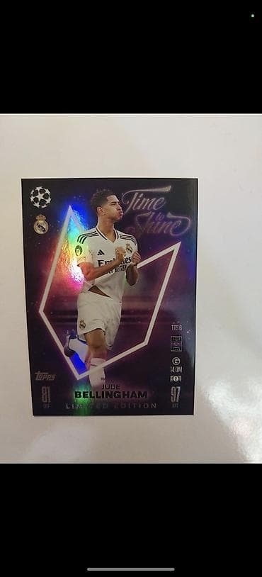 gitara simi: Topps “Time to Shine” kolleksiya kartı – Jude Bellingham, Real Madrid — 1