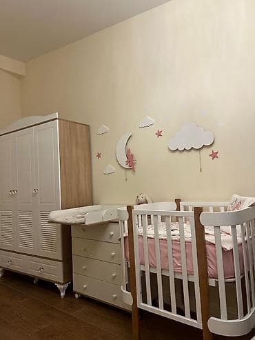 cudo paltari: Uşaq otağı üçün mebel dəsti Tərkibi: - Beşik: ağ və ağac tonlarının — 6