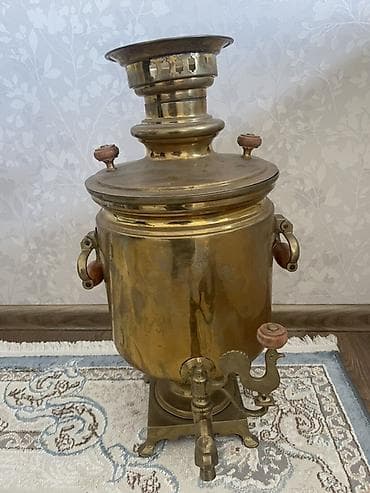 Vinil vallar: Qədim samovar, 1890 il, Mis, Vəziyyəti: Yaxşı — 6