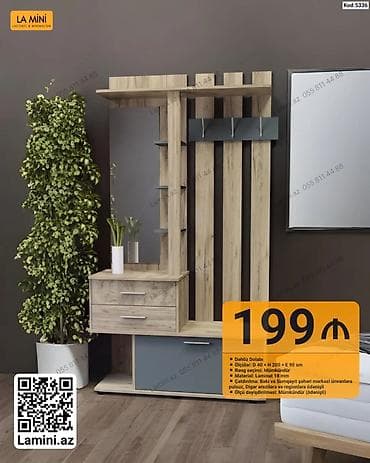 Dəhliz dolabı – La Mini (Kod: 5336) - Ölçülər: D 40 × H 200 × E 90 sm lalafo.az -da Dəhliz dolabı – La Mini (Kod: 5336) - Ölçülər: D 40 × H 200 × E 90 sm