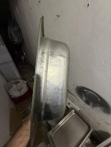 pol taxtasl: Paslanmayan poladdan dərin vanna – restoran və mətbəx üçün GN — 3