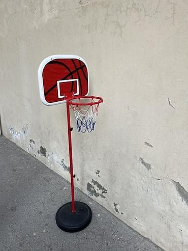 Боксерские груши: Uşaqlar üçün daşına bilən basketbol səbəti və lövhəsi - Tək dirəkli — 2