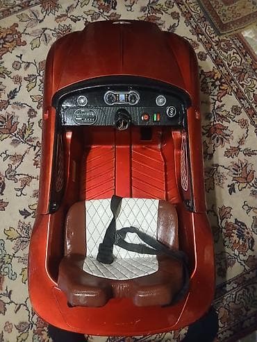 oyuncaq kamaz type 1: Uşaq üçün elektrikli minik maşını – kupe tipli, qırmızı metalik rəng — 4