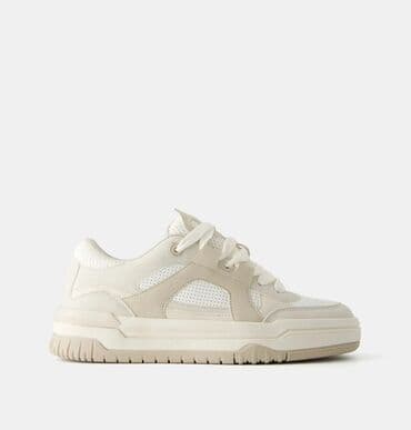 qadın krosovkaları yay üçün: Bershka, Ölçü: 40, rəng - Bej, Yeni — 2