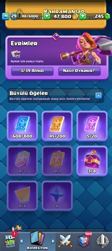 velosiped desna 2: Clash Royale hesabı – yüksək səviyyəli resurslar və kolleksiya - Kral — 2