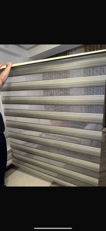 Zebra pərdə – jalüz tipli - Model: Zebra (iki qatlı – şəffaf və sıx