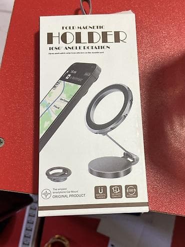 Fold Magnetic Holder – maqnitli telefon tutacağı - 1080° fırlanma — 1