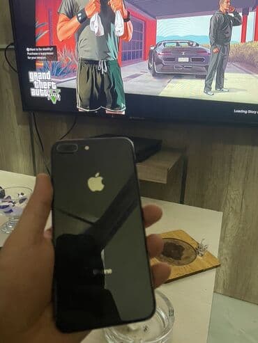 iphone 7 iphone: IPhone 8 Plus, 64 GB, Qara, Barmaq izi — 2