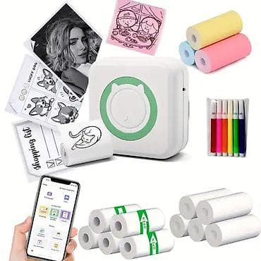 Офисная техника: Portativ Termal Mini Printer – Bluetooth Xüsusiyyətlər: - Kompakt — 1