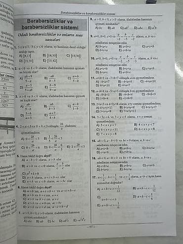 Riyaziyyat son nəşr test toplusu birinci hissə tam səliqəlidir — 3