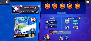 Brawl stars hesabı-45 ender 41 super ender 33 destansı 3 gizemli 1