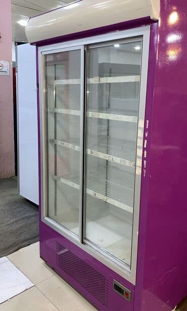 İki qapılı vitrin soyuducu - Şüşə sürüşkən qapılar – məhsulların