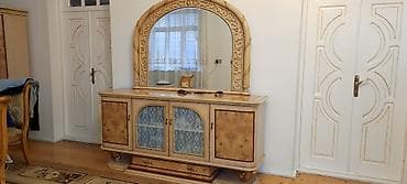 tom qab: Klassik qonaq otağı mebel dəsti - Material: təbii ağac teksturalı — 3