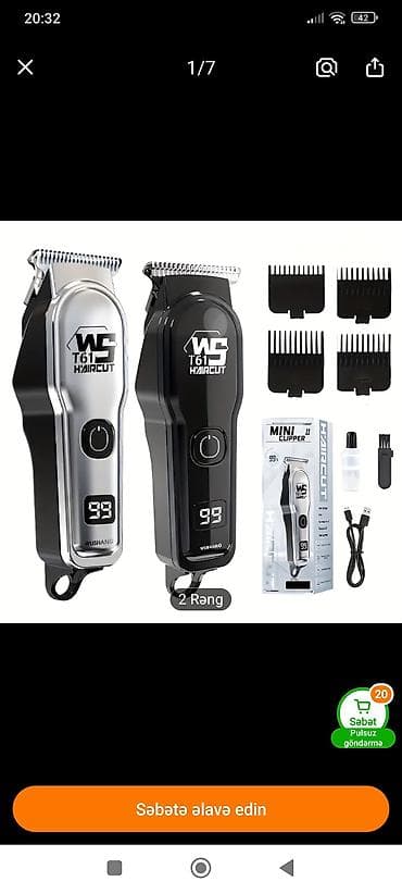 ucuz telefonar: Saç qırxan maşın — 1