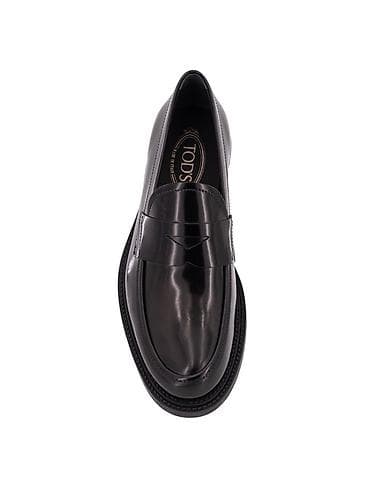 Ayaqqabılar: Tod’s kişi loaferləri – qara, klassik penny-loafer dizaynı — 3