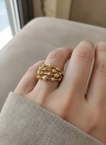 tek qas uzukler ve qiymetleri: Üzük, Pandora, Sarı qızıl, 585 Əyar — 1