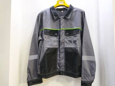 İş geyimi gödəkçə - Rəng: tünd boz/qaranlıq boz panellər, ön hissədə