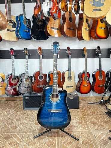 Musiqi alətləri: Akustik gitara, 6 sim, Yeni, Pulsuz çatdırılma — 7