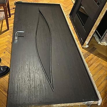 dəftərxana ləvazimatları: Daxili qapılar dəsti 2 m hündürlüyü 0.80 sm eni - Rəng: tünd qəhvəyi — 1