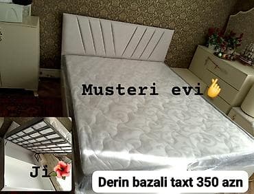 Bazali taxt madel carpayi 🏷️Cemi 350₼ Matras daxil ✓Reng secimi — 1