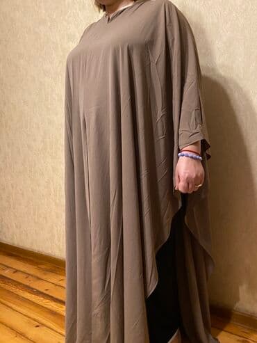 Toy paltarları və aksesuarları: Qəhvəyi rəngdə geniş kəsimli kaftan/panço tipli paltar - Model — 2