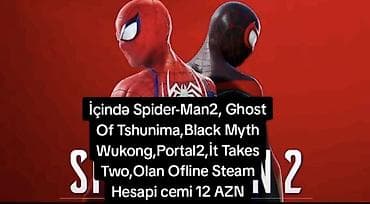 komputer sekilleri: Oflayn Steam hesabı satılır. Hesabın içində olan oyunlar: - Marvel’s — 1