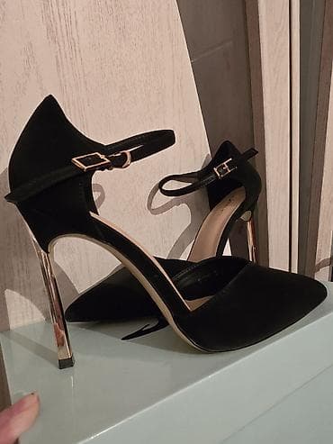 туфли: Туфли, Размер: 36, цвет - Черный, Б/у — 2