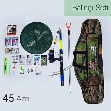 Balıqçı Seti – tam komplekt Paketin tərkibi: - Teleskopik balıqçı