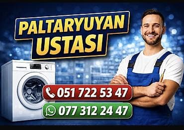 Xidmətlər: Paltaryuyan ustası – quraşdırma və təmir xidməti. Alisi satiş görulen — 1