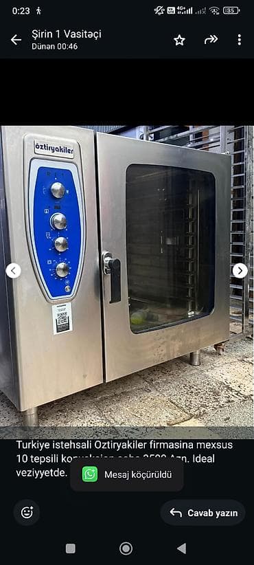 Turkiye istehsali Oztiryakiler firmasina mexsus 10 tepsili konveksion lalafo.az -da Turkiye istehsali Oztiryakiler firmasina mexsus 10 tepsili konveksion