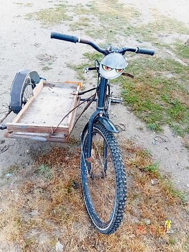 irşad velosiped 29: Yük daşımaq üçün qoşqulu velosiped - Yan tərəfdə bərkidilmiş təkərli — 1