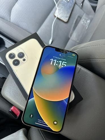 iphon 6 plus: IPhone 13 Pro Max, Qızılı, Qırıq — 3
