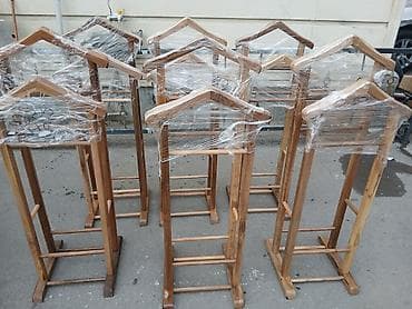 kombi 32: Taxta geyim dayaqları – kişi paltarı üçün “valet” tipli asqılar - — 6