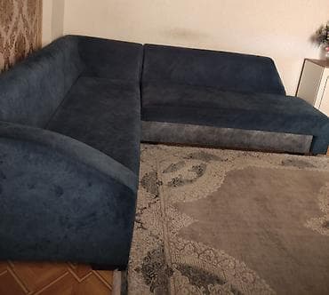 Divanlar: Künc divan, İşlənmiş, Açılan, Vеlur parça — 2