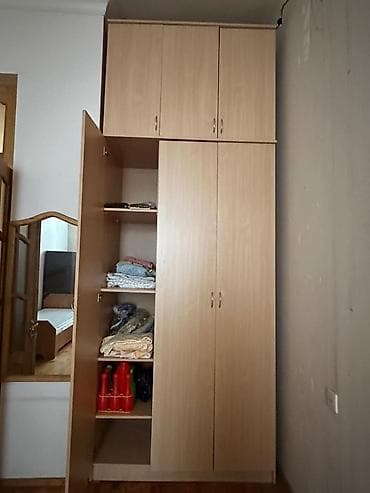 siyirmeli dolab: İşlənmiş, 4 qapılı, Bej, Digər material, Açılan, Düz dolab — 1