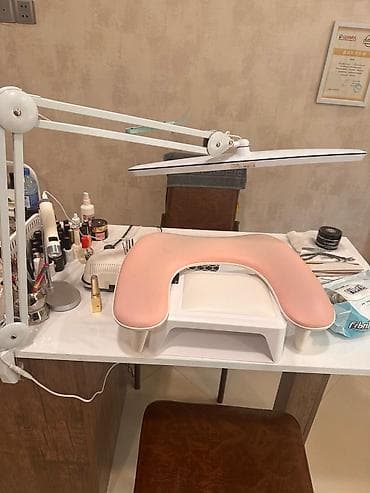 makyaj masa: Gözəllik salonu üçün avadanlıq dəsti - Pedikür platforması: taxta — 4