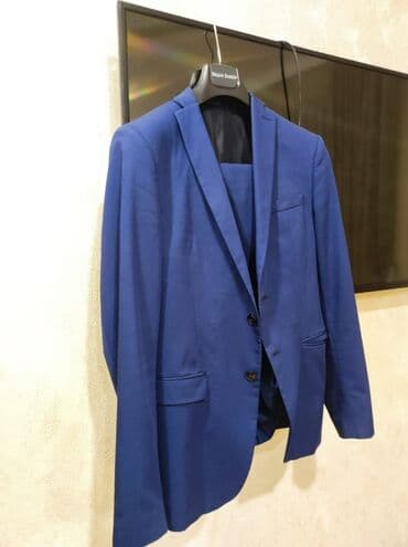 прокат мужских костюмов в баку: Мужской костюм, Демисезон, Zara, M, цвет - Синий — 1